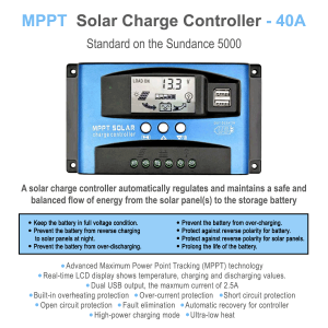 40A solar controller for power station